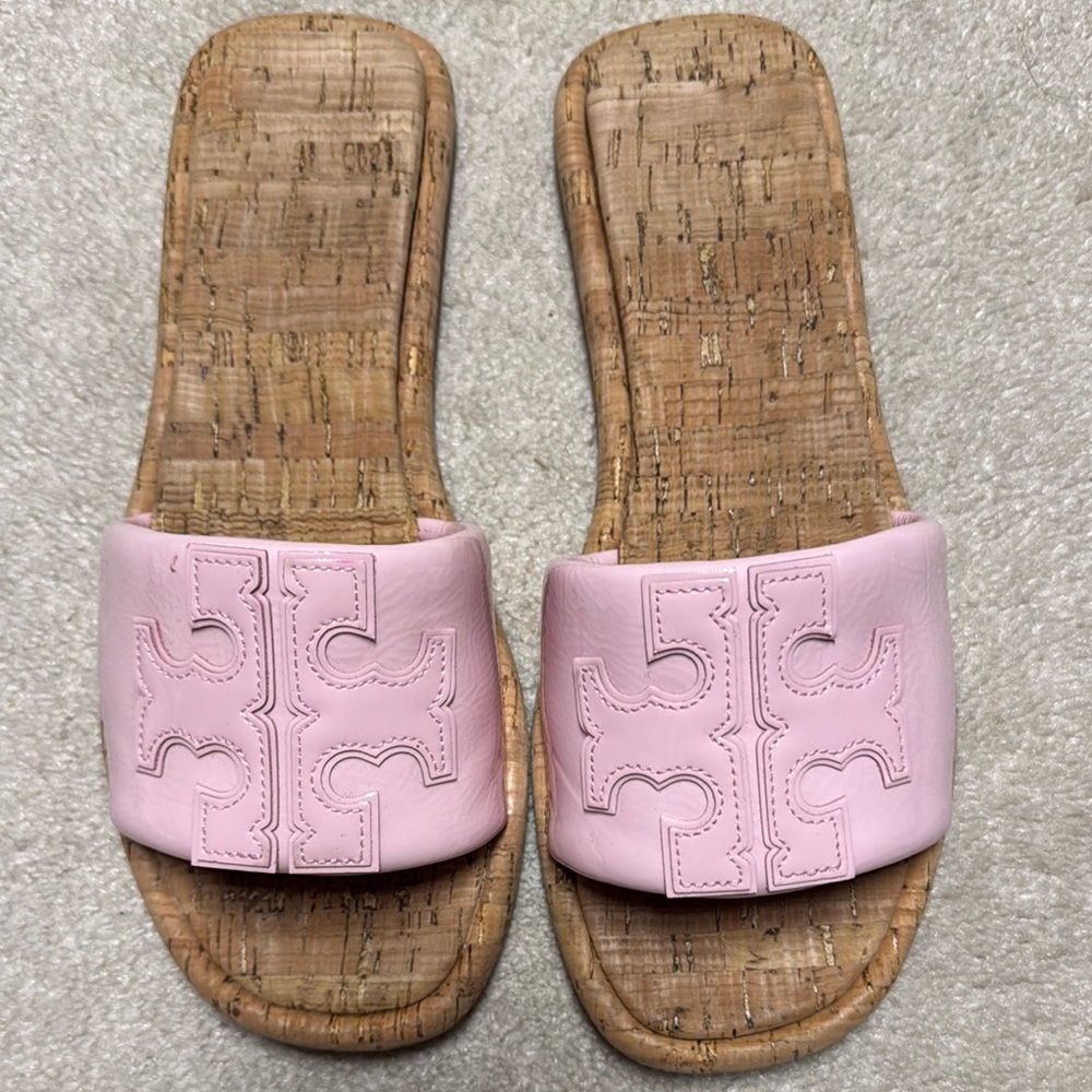 Tory Burch Patent Slide Sandals